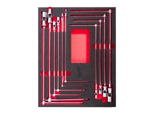 Module Packout™ pour servante, 10 clés en T à douilles pivotantes - MILWAUKEE