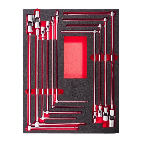 Module Packout™ pour servante, 10 clés en T à douilles pivotantes - MILWAUKEE