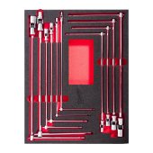 Module Packout™ pour servante, 10 clés en T à douilles pivotantes - MILWAUKEE