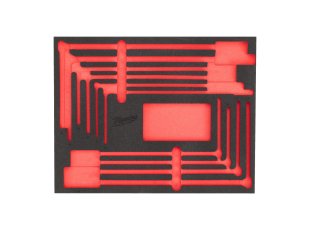 Module mousse vide Packout™ pour 10 clés en T à douilles pivotantes - MILWAUKEE