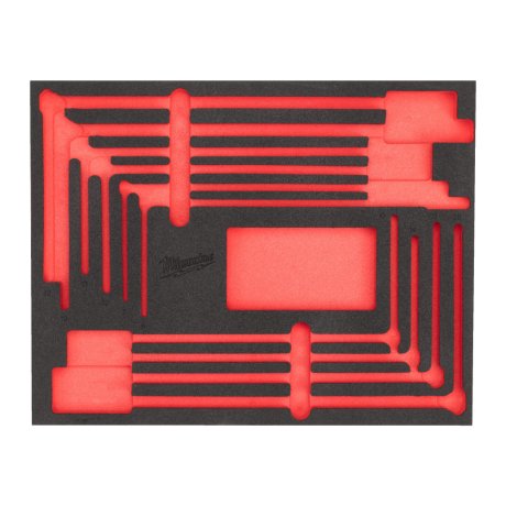 Module mousse vide Packout™ pour 10 clés en T à douilles pivotantes - MILWAUKEE