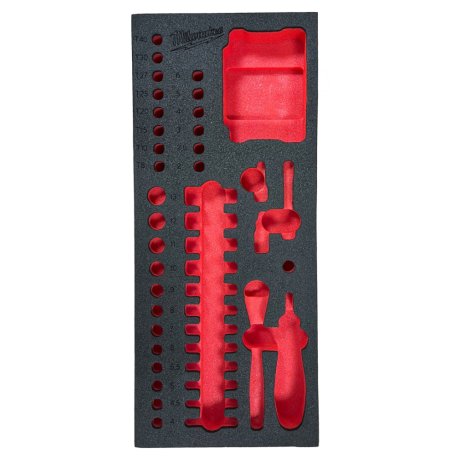 Module mousse vide Toolguard™ pour douilles et embouts 1/4″ - MILWAUKEE