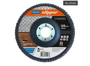 Disques à lamelles standard Ø125 x 22 mm, au choix - NORTON CLIPPER