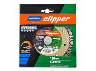 Disque diamant Extreme Grès Ø115 x 22,23 mm, hauteur segment 10/1,2 mm - NORTON CLIPPER