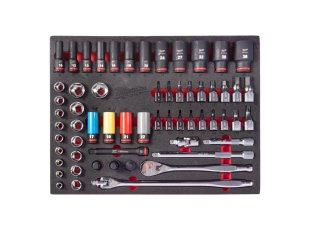 Module Toolguard™ cliquet et douilles à chocs 1/2″, 60 pièces - MILWAUKEE