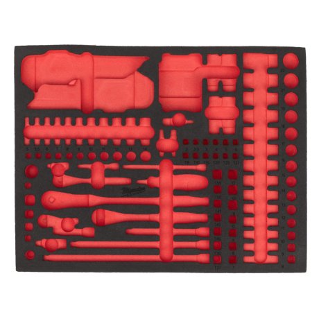 Module mousse vide Toolguard™ pour cliquet et douilles à chocs 1/2″ - MILWAUKEE