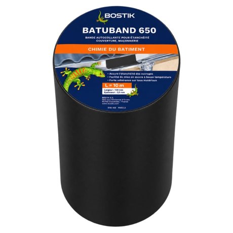 Bande adhésive d'étanchéité Batuband 650, 30 cm, gris - BOSTIK