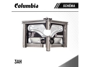 Schéma tête finisseur d'angle 7,6 cm (3") - COLUMBIA