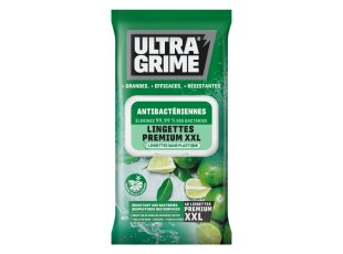 Lingettes Life antibactériennes XXL 38 x 25 cm, x40 - ULTRA GRIME