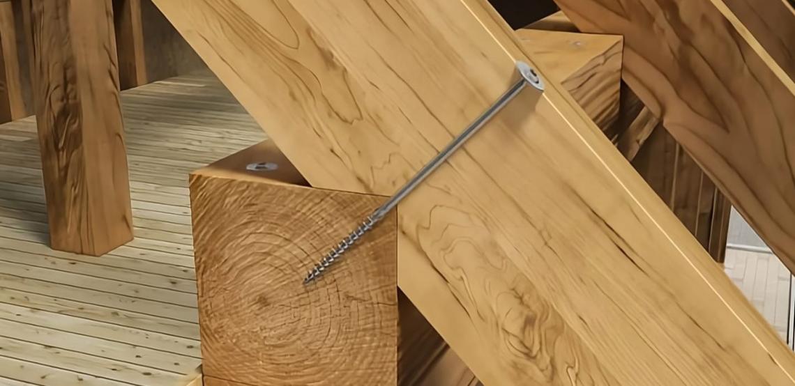 Vis de charpente, tirefond ou boulon pour un assemblage bois